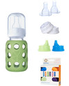 Lifefactory Biberon in Vetro e Silicone 120ml - Giallo Accessori Biberon