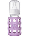 Lifefactory Biberon in Vetro e Silicone 120ml - Lilac Accessori Biberon