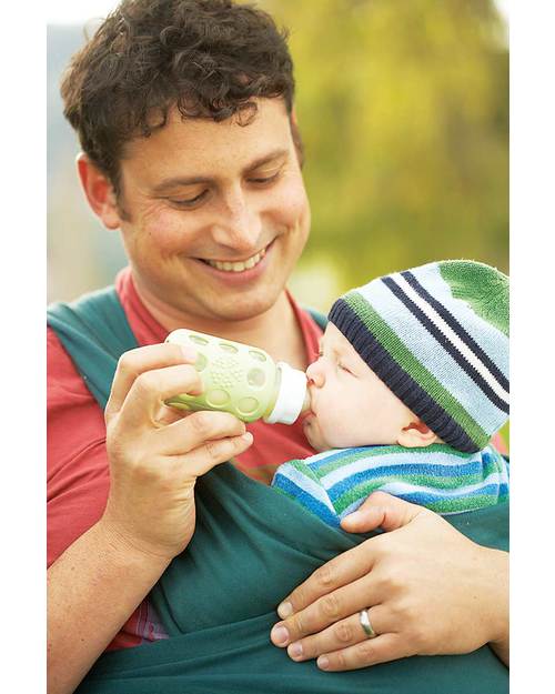 Lifefactory Biberon in Vetro e Silicone 120ml - Lilac Accessori Biberon