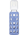 Lifefactory Biberon in Vetro e Silicone 250ml - Blu Mirtillo Accessori Biberon