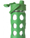 Lifefactory Borraccia in Vetro e Silicone con Flip Cap Apri e Chiudi - 475ml - Blu Notte (tappo apri e chiudi) Accessori Borracce
