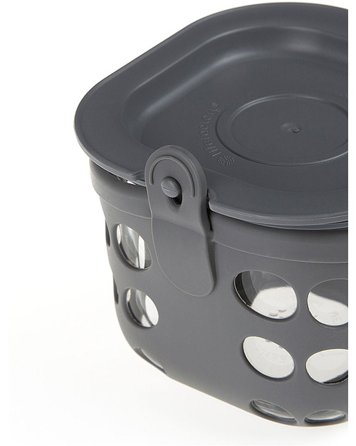 Lifefactory Contenitore Cibo di Vetro 475ml − Grafite Contenitori per Alimenti