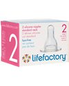 Lifefactory Set da 2 Tettarelle in Silicone 3-6 Mesi - per biberon Lifefactory Biberon_