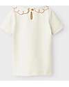 Lil Atelier Blusa Maniche Corte - Bianco Latte di Cocco - Morbida ed Elegante Bluse