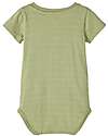 Lil Atelier Body Manica Corta con Taschino - Sage - 100% Cotone Organico Body Manica Corta