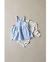 Lil Atelier Body Maniche Lunghe - Fiori - con Volant - Whitecap Gray - Cotone Bio Body Manica Lunga