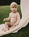 Lil Atelier Body Maniche Lunghe - Rosa Antico - Cuori - Cotone Bio Body Manica Lunga