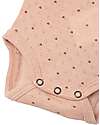 Lil Atelier Body Maniche Lunghe - Rosa Antico - Cuori - Cotone Bio Body Manica Lunga