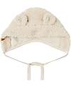 Lil Atelier Cappello Invernale Teddy - Fog - con Orecchie - Morbido Tessuto Sherpa Cappelli Invernali