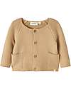 Lil Atelier Cardigan Baby - Crema - 100% Cotone Bio Cardigan