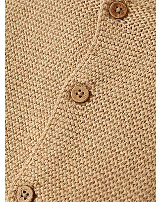 Lil Atelier Cardigan Baby - Crema - 100% Cotone Bio Cardigan