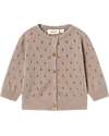 Lil Atelier Cardigan con Bottoni - Ethrea - Lavorato a Maglia - Cotone Bio Cardigan