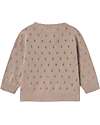 Lil Atelier Cardigan con Bottoni - Ethrea - Lavorato a Maglia - Cotone Bio Cardigan