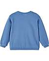 Lil Atelier Felpa - Federal Blue - con Tasche Frontali - 100% Cotone Bio Felpe