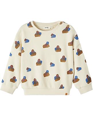 Lil Atelier Felpa - Turtledove - 100% Cotone Bio Felpe