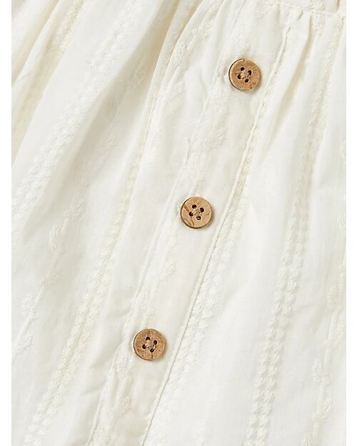 Lil Atelier Gonna Svasata Jazelle - Bianca - 100% Cotone Bio Gonne_