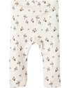 Lil Atelier Leggings Fiori - Crema - Cotone Leggings