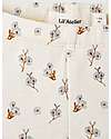 Lil Atelier Leggings Fiori - Crema - Cotone Leggings
