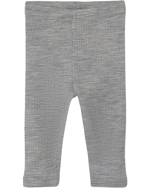 Lil Atelier Leggings - Grigio Melange - Lana Merino Leggings