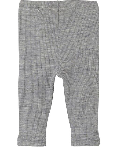Lil Atelier Leggings - Grigio Melange - Lana Merino Leggings