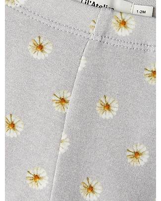 Lil Atelier Leggings Margherite - Grigio - Cotone Leggings