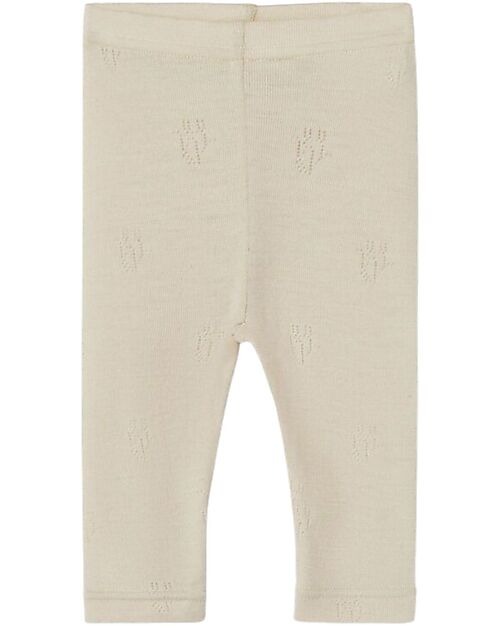 Lil Atelier Leggings - Sabbia - Misto Lana Merino Leggings