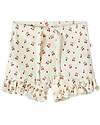 Lil Atelier Pantaloncini Con Fantasia Ciliegie - Bianco - Cotone Organico Pantaloni Corti