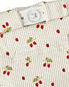 Lil Atelier Pantaloncini Con Fantasia Ciliegie - Bianco - Cotone Organico Pantaloni Corti