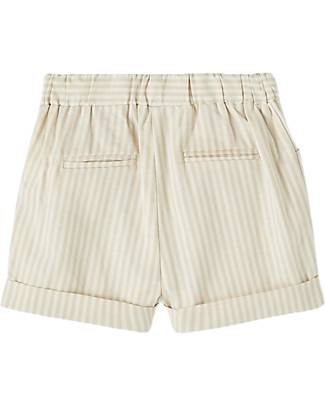 Lil Atelier Pantaloncini - Tortora - 100% Cotone Biologico Pantaloni Corti