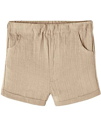 Lil Atelier Pantaloni Corti - Verde Salvia - 100% Cotone Organico Pantaloni Corti