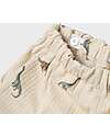 Lil Atelier Pantaloni Lunghi con Coulisse - Dinosauri - Birch - Cotone e Lyocell TENCEL Pantaloni Lunghi