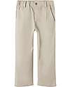 Lil Atelier Pantaloni Lunghi Regular Fit in Lino - Beige - Vita Regolabile Pantaloni Lunghi
