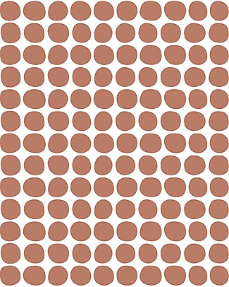 Lilipinso Adesivi da Parete in Vinile - 150 Pois Terracotta Decorazioni da Parete
