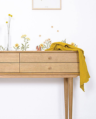 Lilipinso Adesivi da Parete in Vinile - Fiori e Foglie Decorazioni