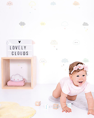 Lilipinso Adesivi da Parete in Vinile - Nuvole Multicolor Decorazioni da Parete