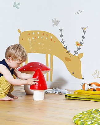 Lilipinso Adesivo da Parete in Vinile - Cerbiatto Stilizzato Decorazioni da Parete