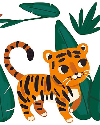Lilipinso Adesivo da Parete in Vinile - Tigre nella Giungla Adesivi da Parete