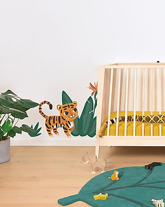 Lilipinso Adesivo da Parete in Vinile - Tigre nella Giungla Decorazioni da Parete