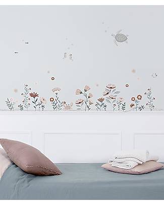 Lilipinso Decalcomania da parete A3 ( 29,7x42 cm) - Fiori d'oceano Decorazioni da Parete