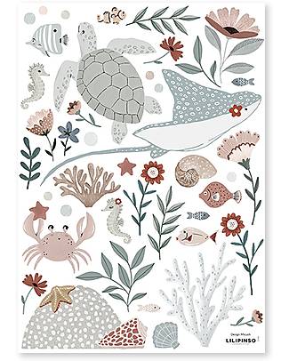 Lilipinso Decalcomania da parete A3 ( 29,7x42 cm) - Sogno d'oceano Decorazioni da Parete