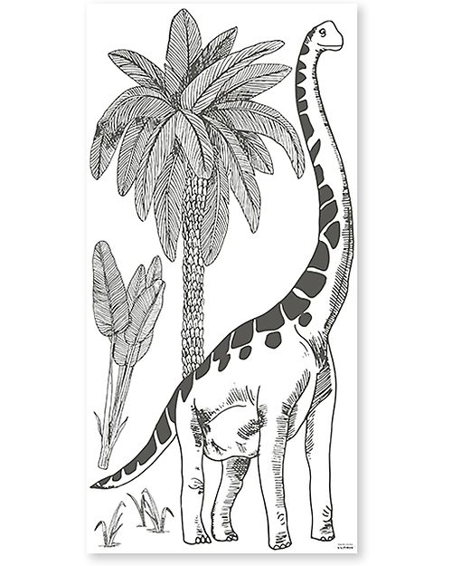 Lilipinso Decalcomania da parete Décor XL - Brontosauri Adesivi da Parete