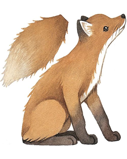 Lilipinso Decalcomania da parete taglia speciale - Volpe vintage Decorazioni da Parete