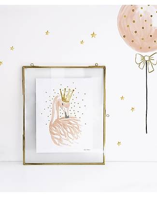 Lilipinso Poster (30x40 cm) - Fenicottero e stelle Decorazioni da Parete