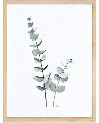 Lilipinso Poster incorniciato (30x40 cm) - Fogliame di eucalipto Decorazioni da Parete