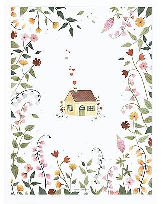 Lilipinso Stampa artistica incorniciata (30x40 cm) - Piccolo cottage Decorazioni da Parete