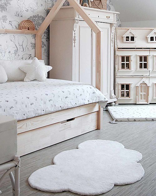 Lilipinso Tappeto in Cotone - 67 x 100 cm - Nuvola Bianca Tappeti Arredo