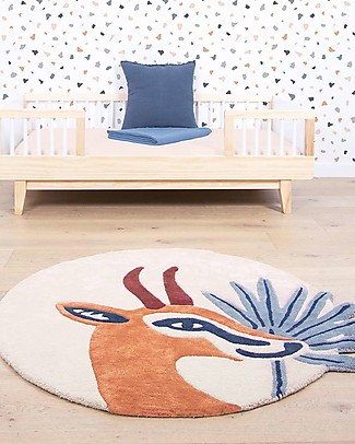 Lilipinso Tappeto Rotondo in Cotone - 100 cm - Gazzella Tappeti Arredo