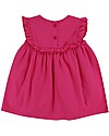 Lilly+Sid Abito Baby Maniche Corte con Volant e Applique - Rosa - 100% cotone bio Vestiti_