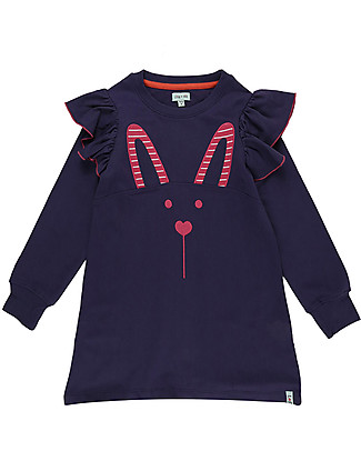 Lilly+Sid Abito Bimba - Coniglio - 100% Cotone Bio Vestiti