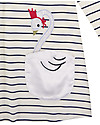 Lilly+Sid Abito Bimba in Felpa con Tasche, Cigno - 100% Cotone bio Vestiti_